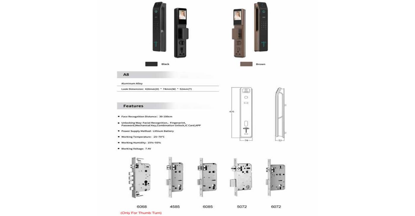 A8 Smart Door Lock