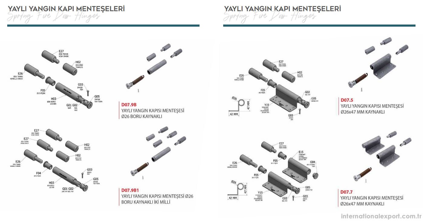 Spring Fire Door Hinges