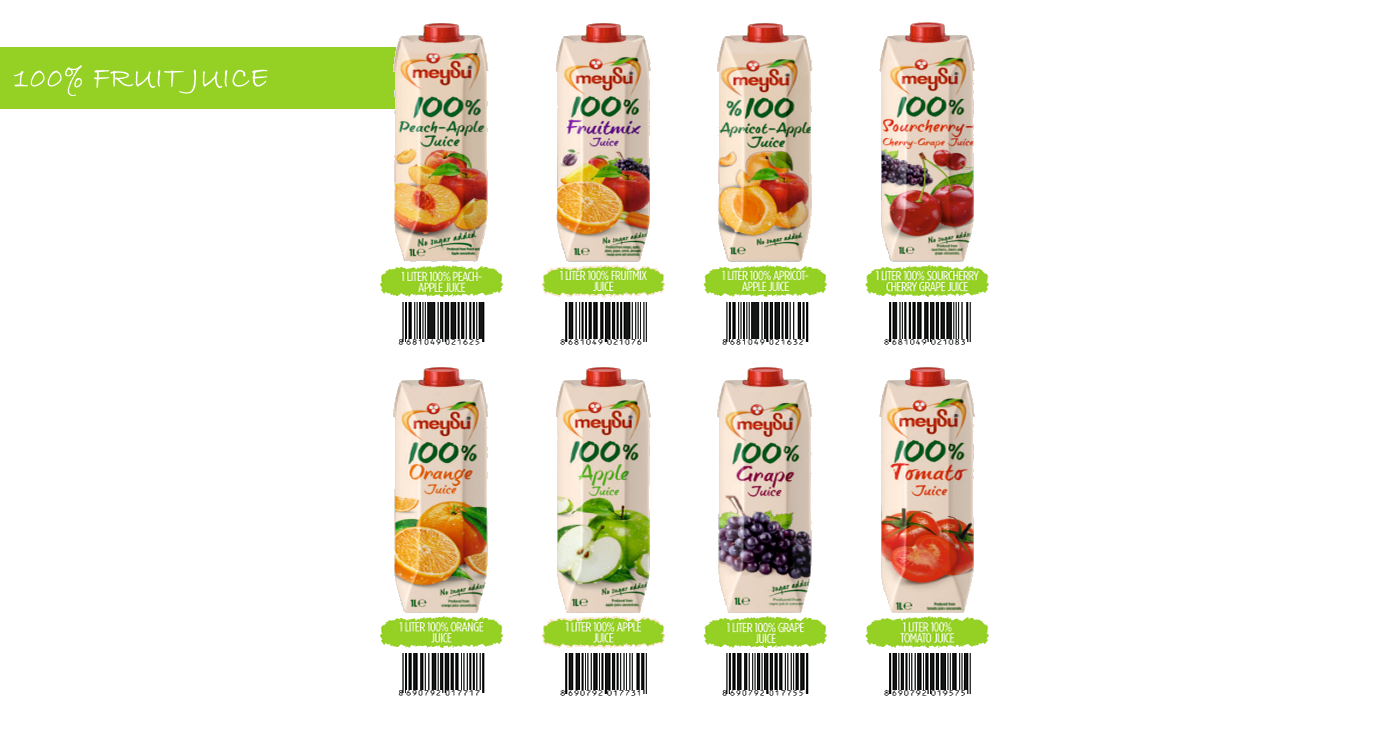 100% Fruit Juice