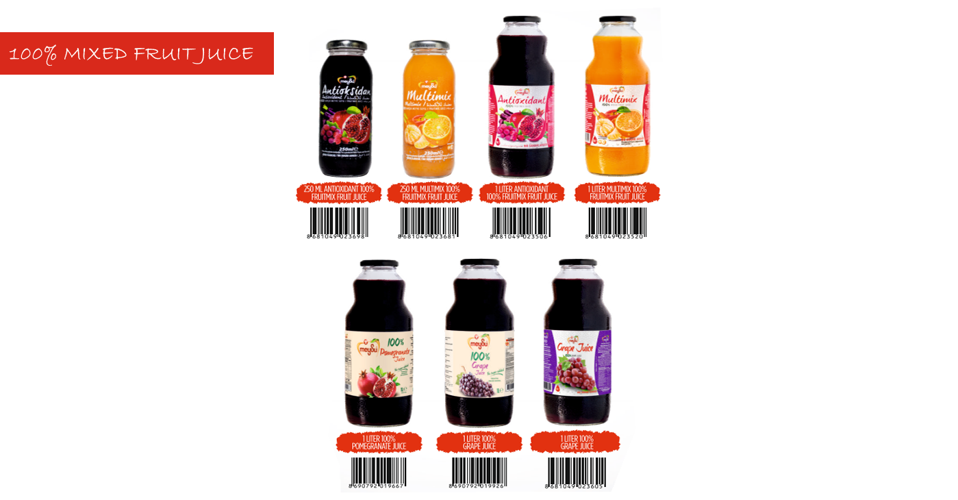 100% Mıxed Fruit Juice