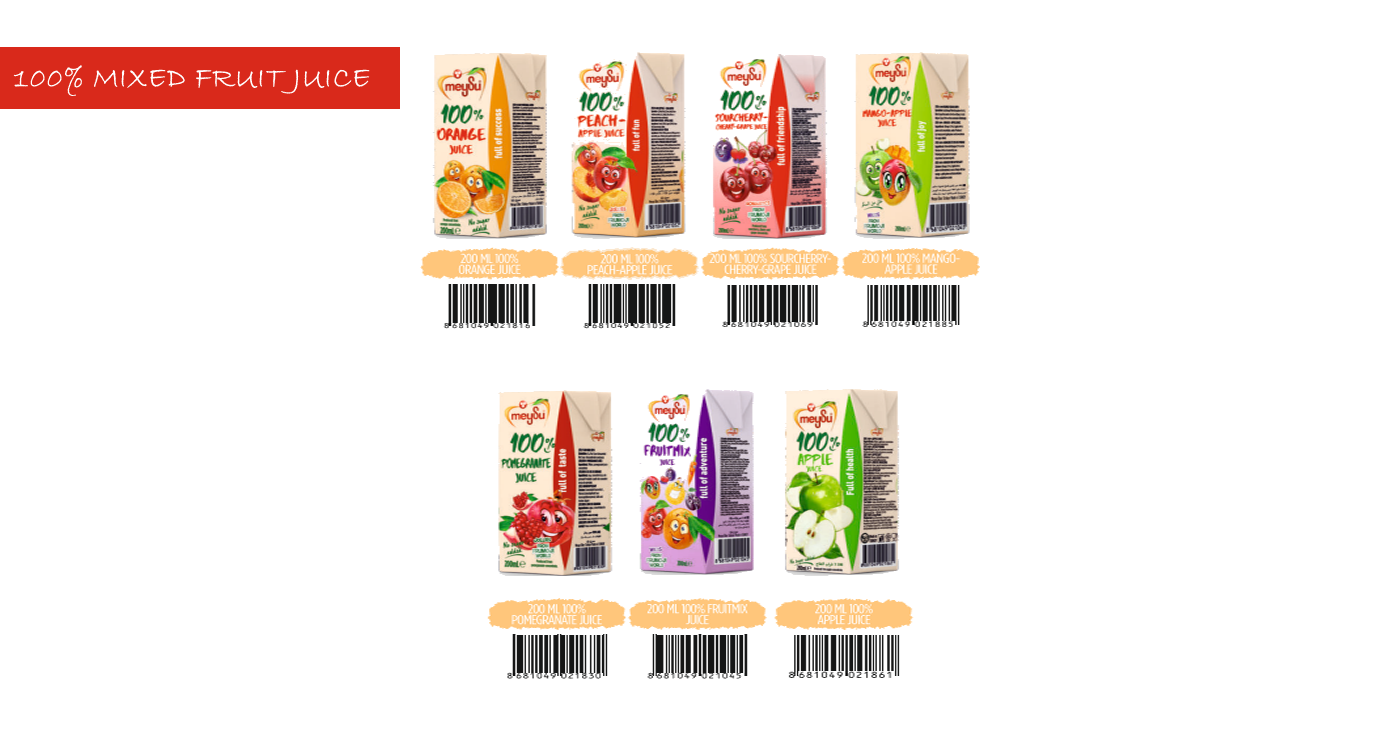 100% Mıxed Fruit Juice